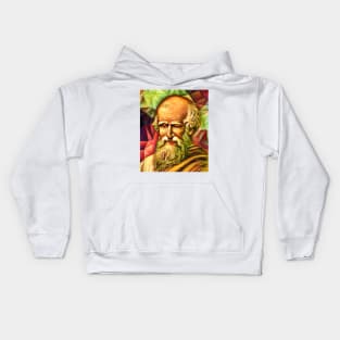 Archimedes Snowy Portrait | Archimedes Artwork 15 Kids Hoodie